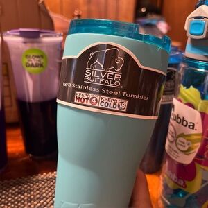 Buffalo David Bitton Teal Stainless Steel Tumbler